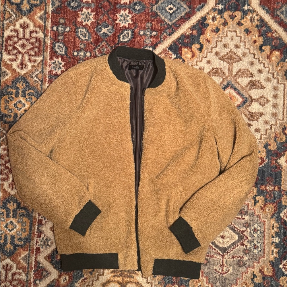Truth Tan and Gray Bomber Jacket